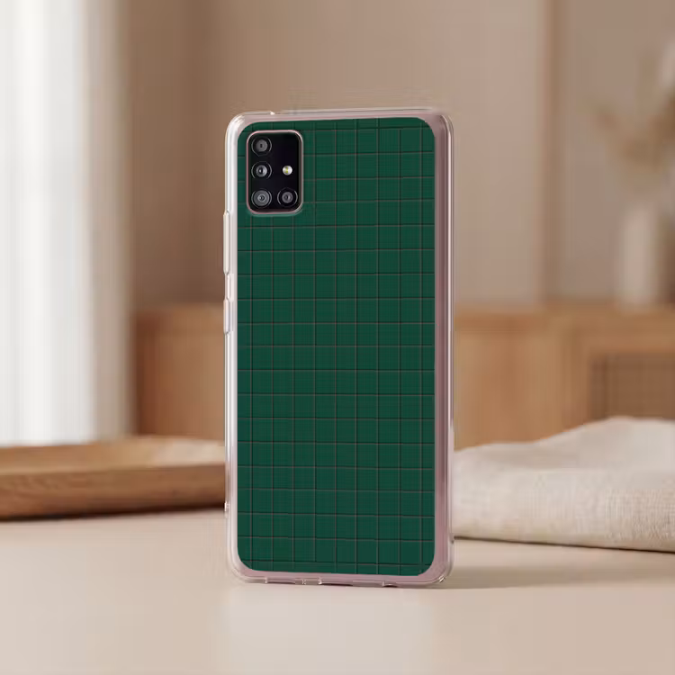 Patroon - Tegels - Dennen - Groen Telefoonhoesje Samsung Galaxy A51 5G klein 373 -sfeer2