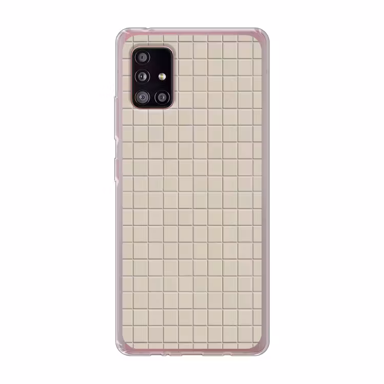 Patroon - Tegels - Taupe Telefoonhoesje Samsung Galaxy A51 5G klein 373 -3d