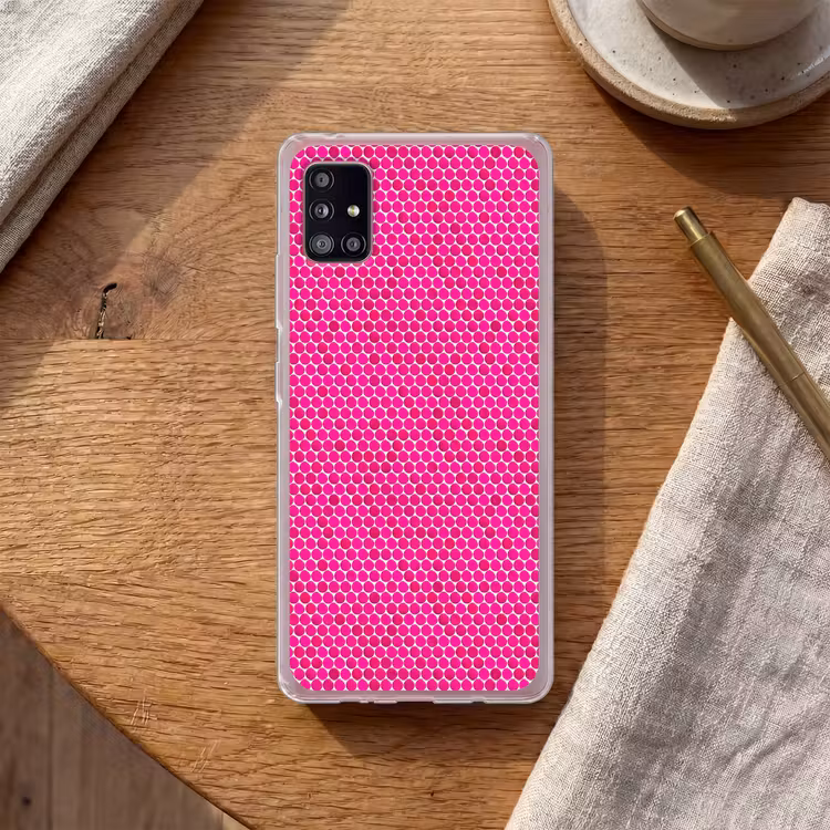 Penny - Mozaïek - Felroze Telefoonhoesje Samsung Galaxy A51 5G klein 373 -sfeer1
