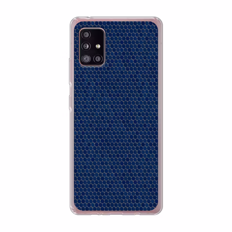 Penny - Mozaïek - Donkerblauw Telefoonhoesje Samsung Galaxy A51 5G klein 373 -3d