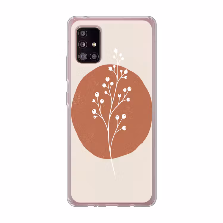 Plant - Tak - Abstract - Modern - Wit Telefoonhoesje Samsung Galaxy A51 5G klein -3d