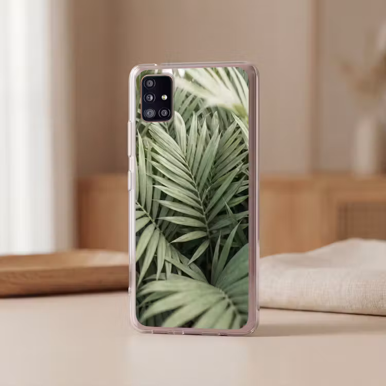Plant - Palmbladeren - Natuur - Groen Telefoonhoesje Samsung Galaxy A51 5G klein -sfeer2