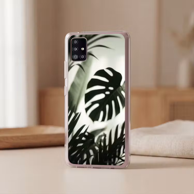 Planten - Bladeren - Natuur - Minimalistisch - Groen Telefoonhoesje Samsung Galaxy A51 5G klein -sfeer2