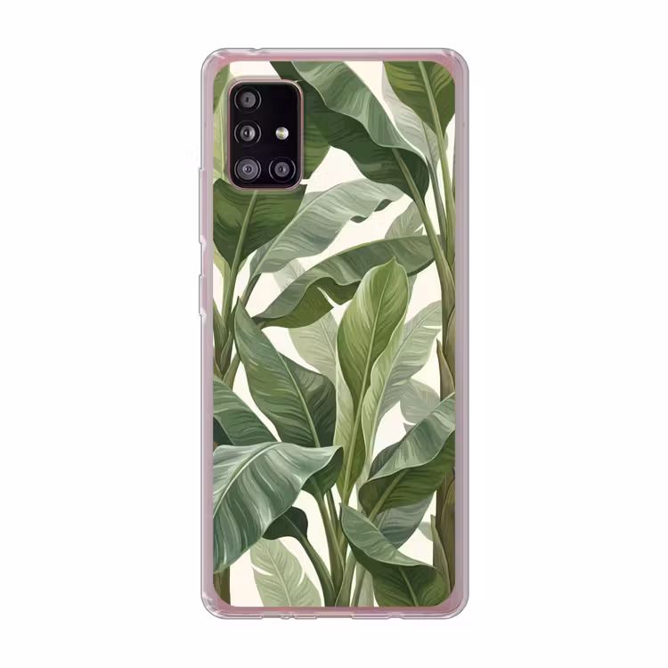 Planten - Bladeren - Tropisch - Groen Telefoonhoesje Samsung Galaxy A51 5G klein -3d