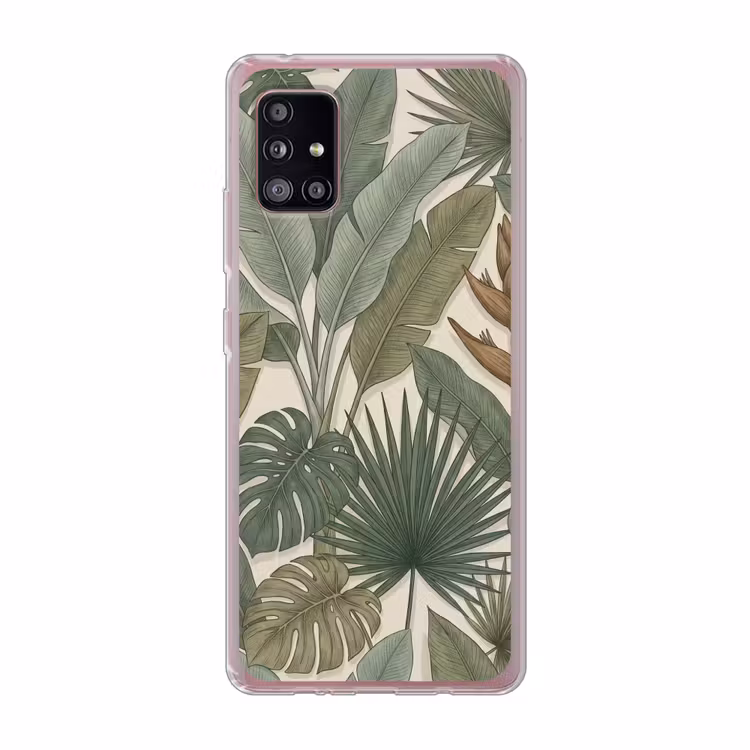 Planten - Tropisch - Natuur - Illustratie - Groen Telefoonhoesje Samsung Galaxy A51 5G klein -3d
