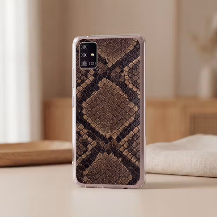 Python - Schubben - Brons Telefoonhoesje Samsung Galaxy A51 5G klein -sfeer2