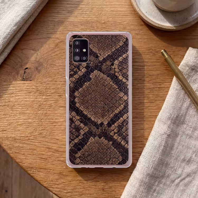 Python - Schubben - Brons Telefoonhoesje Samsung Galaxy A51 5G klein -sfeer1