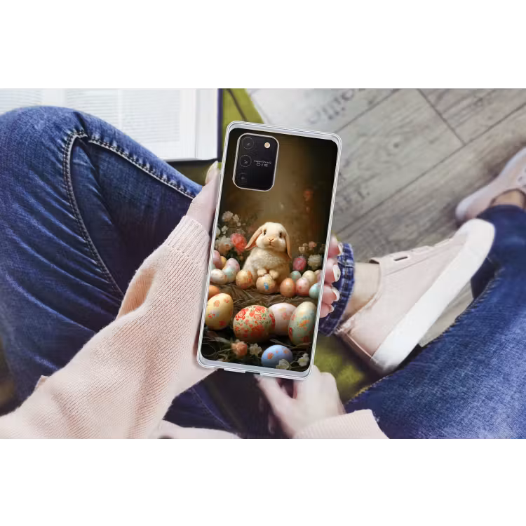 Konijn - Paaseieren - Stilleven Telefoonhoesje Samsung Galaxy S10 Lite klein -handS10Lite