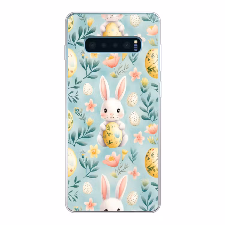 Konijn - Eieren - Takjes Telefoonhoesje Samsung Galaxy S10 Lite klein -3d