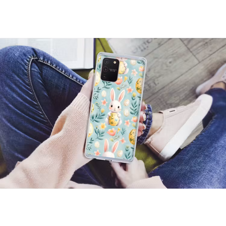 Konijn - Eieren - Takjes Telefoonhoesje Samsung Galaxy S10 Lite klein -handS10Lite