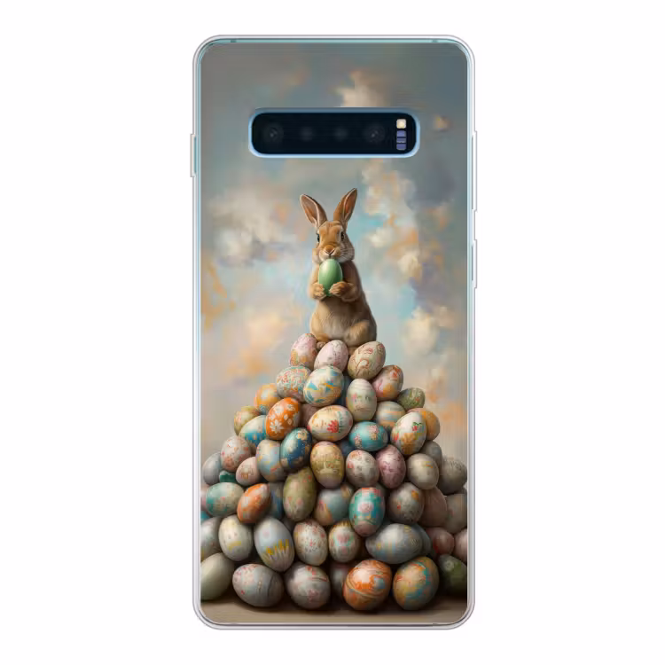 Konijn - Eieren - Kleurrijk Telefoonhoesje Samsung Galaxy S10 Lite klein -3d