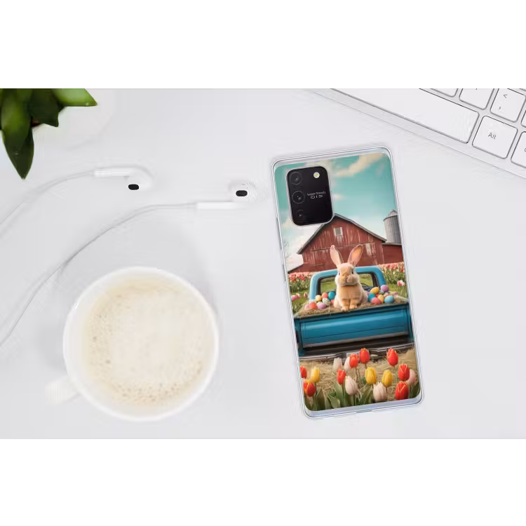 Konijn - Boerderij - Eieren Telefoonhoesje Samsung Galaxy S10 Lite klein -oordopS10Lite