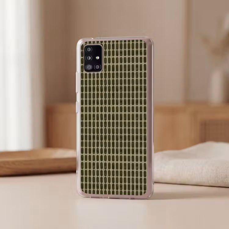 Ritmisch - Effect - Groen Telefoonhoesje Samsung Galaxy A51 5G klein 373 -sfeer2