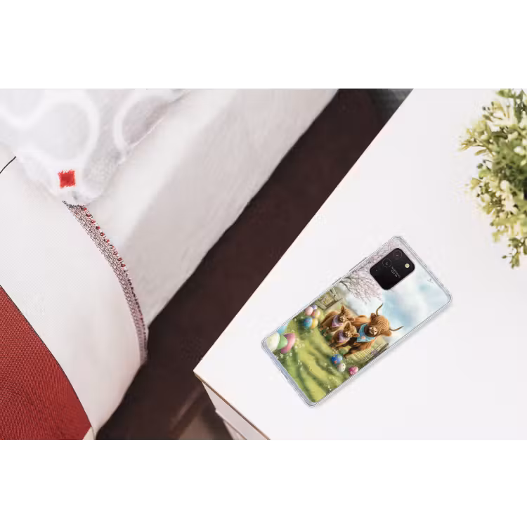 Schotsehooglanders - Paaseieren - Lente Telefoonhoesje Samsung Galaxy S10 Lite klein -kamerS10Lite