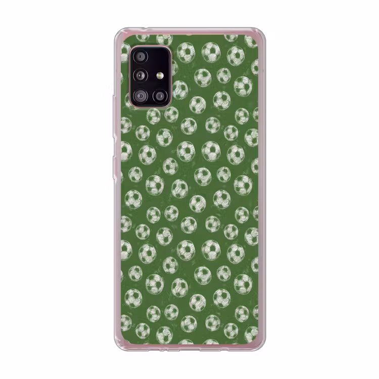 Voetbal - Sport - Groen Telefoonhoesje Samsung Galaxy A51 5G klein 373 -3d