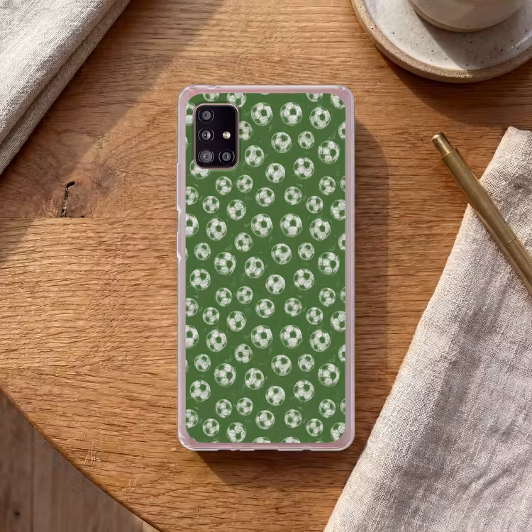 Voetbal - Sport - Groen Telefoonhoesje Samsung Galaxy A51 5G klein 373 -sfeer1
