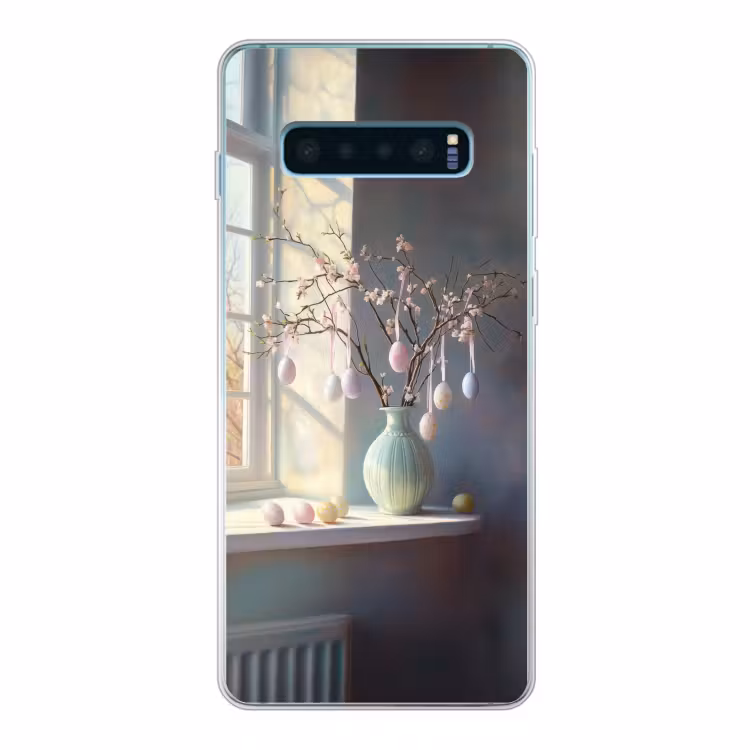 Stilleven - Vaas - Paastak Telefoonhoesje Samsung Galaxy S10 Lite klein -3d