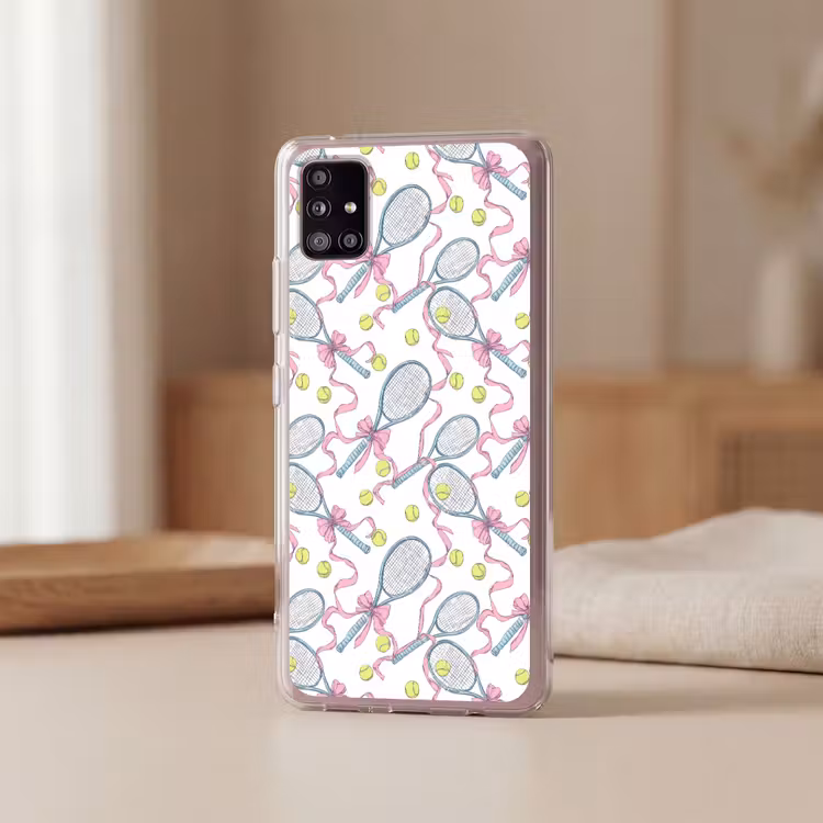 Tennis - Strikken - Kleurrijk Telefoonhoesje Samsung Galaxy A51 5G klein 373 -sfeer2