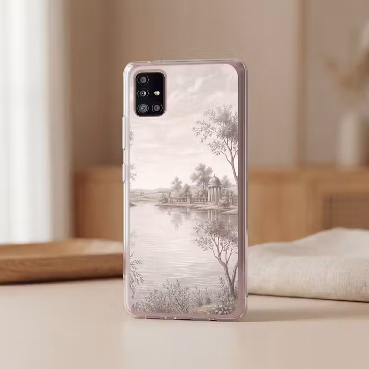 Terras - Water - Natuur - Landschap Telefoonhoesje Samsung Galaxy A51 5G klein -sfeer2