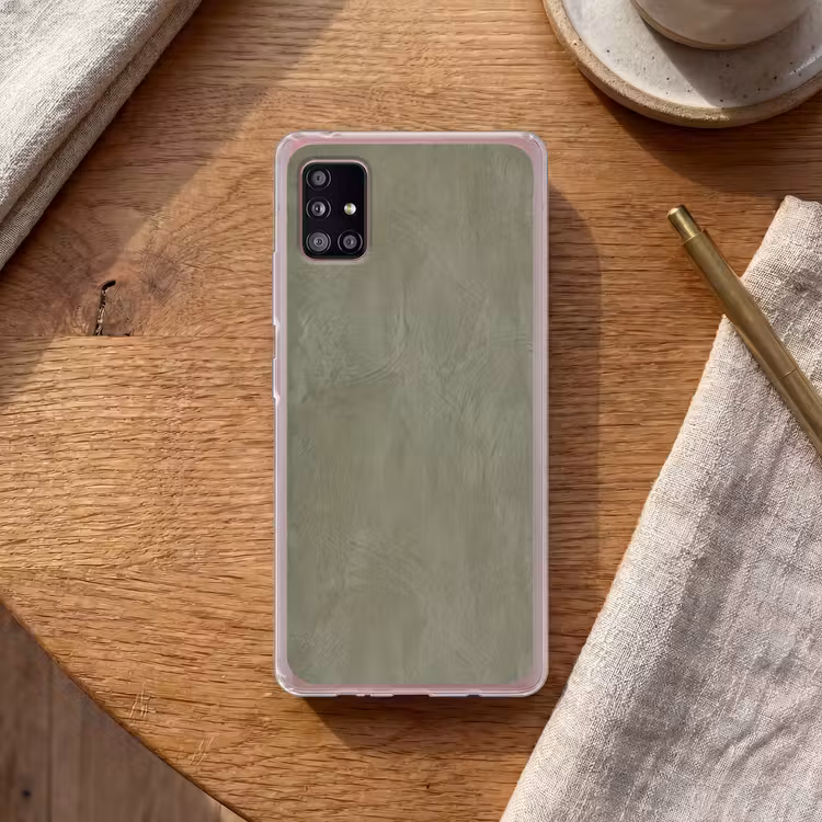 Textuur - Betonlook - Achtergrond - Modern - Groen Telefoonhoesje Samsung Galaxy A51 5G klein -sfeer1