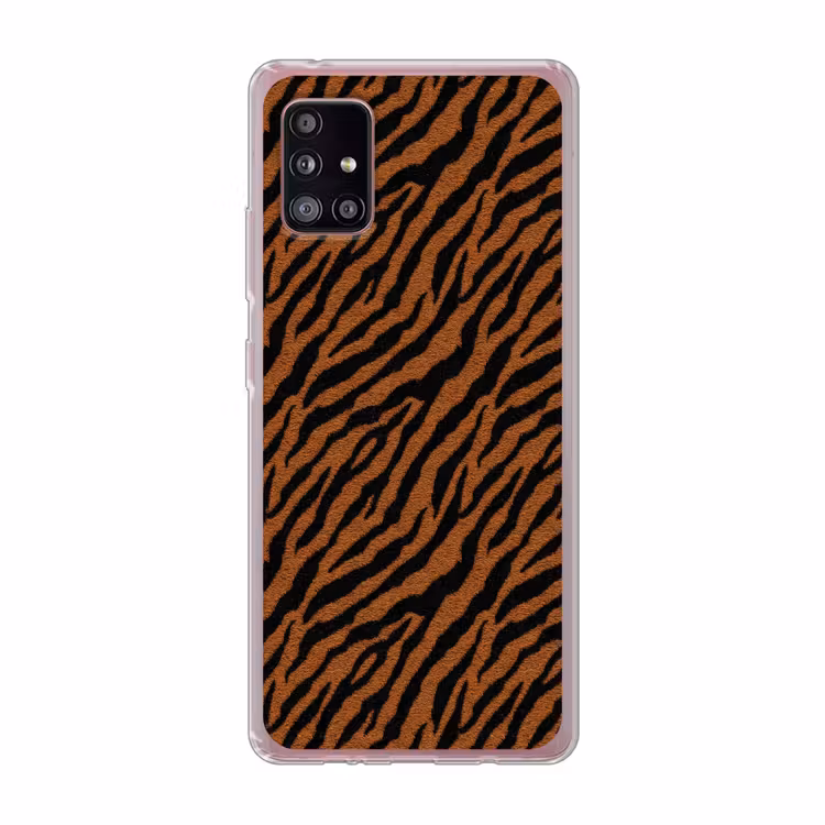Tijger - Vacht - Zwart Telefoonhoesje Samsung Galaxy A51 5G klein 373 -3d