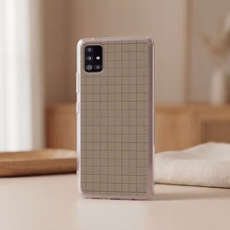 Tegel - Patroon - Taupe Telefoonhoesje Samsung Galaxy A51 5G klein 373 -sfeer2