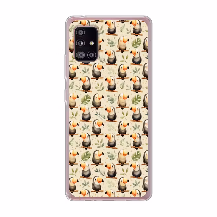 Toekans - Exotisch - Kleurrijk Telefoonhoesje Samsung Galaxy A51 5G klein 373 -3d