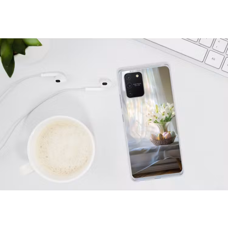 Vaas - Eieren - Bloemen Telefoonhoesje Samsung Galaxy S10 Lite klein -oordopS10Lite