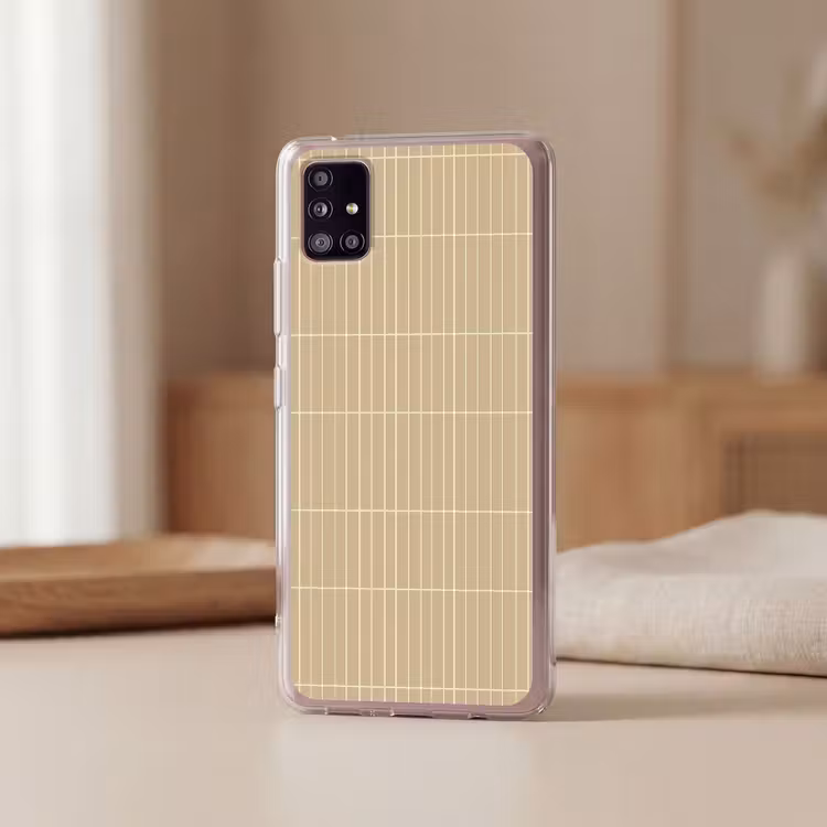 Verticaal - Wandtegel - Zand - Beige Telefoonhoesje Samsung Galaxy A51 5G klein 373 -sfeer2