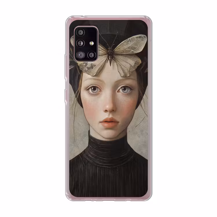 Woman - Butterfly - Art - Classic - Muted Telefoonhoesje Samsung Galaxy A51 5G klein -3d