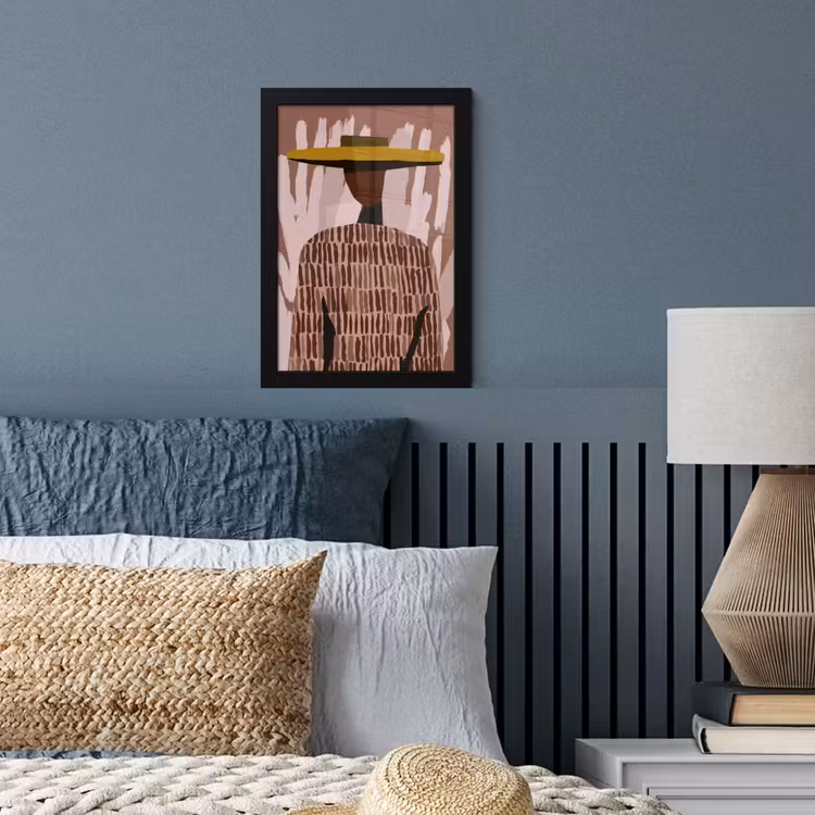 Abstract - Figuur - Illustratie - Hoed fotolijst zwart zonder passe partout klein -sfeer3