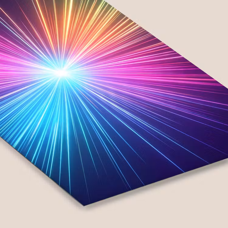 Abstract - Light - Burst - Modern - Colorful fotolijst zwart zonder passe partout klein -zsfeer6