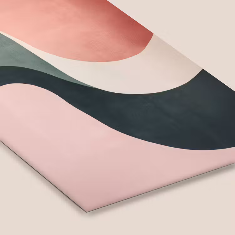 Abstract - Golven - Sierlijk - Roze fotolijst zwart zonder passe partout klein -zsfeer6
