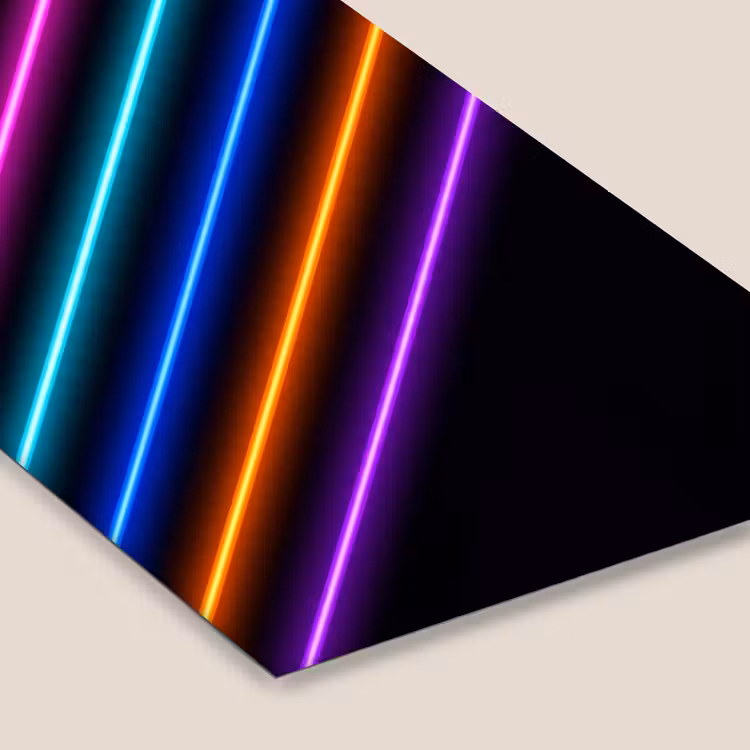 Esthetiek - Retro - Neon fotolijst zwart zonder passe partout klein -zsfeer6
