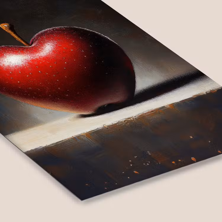 Apple - Hart - Rood fotolijst zwart zonder passe partout klein -zsfeer6