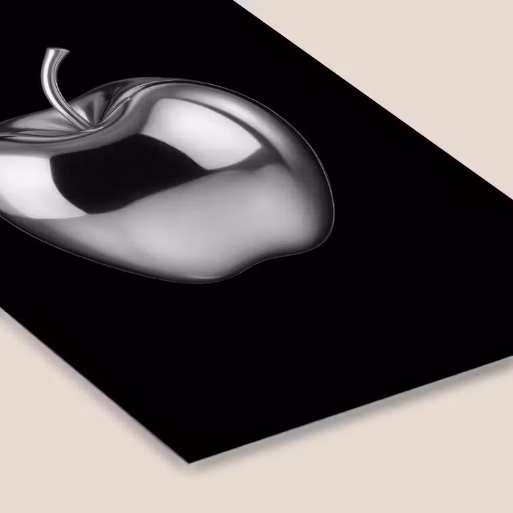 Appel - Metallic - Symmetrisch fotolijst zwart zonder passe partout klein -zsfeer6