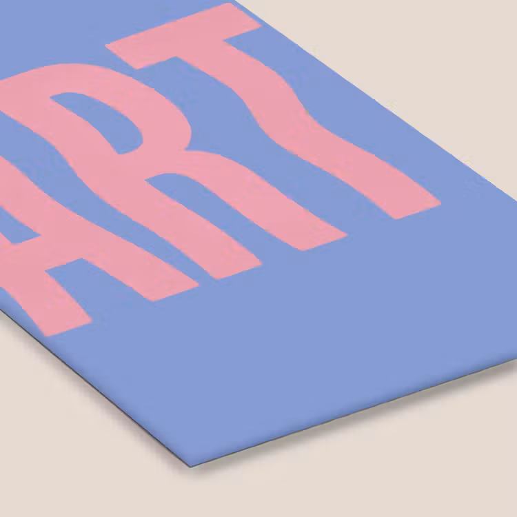 Art - Roze - Blauw fotolijst zwart zonder passe partout klein -zsfeer6