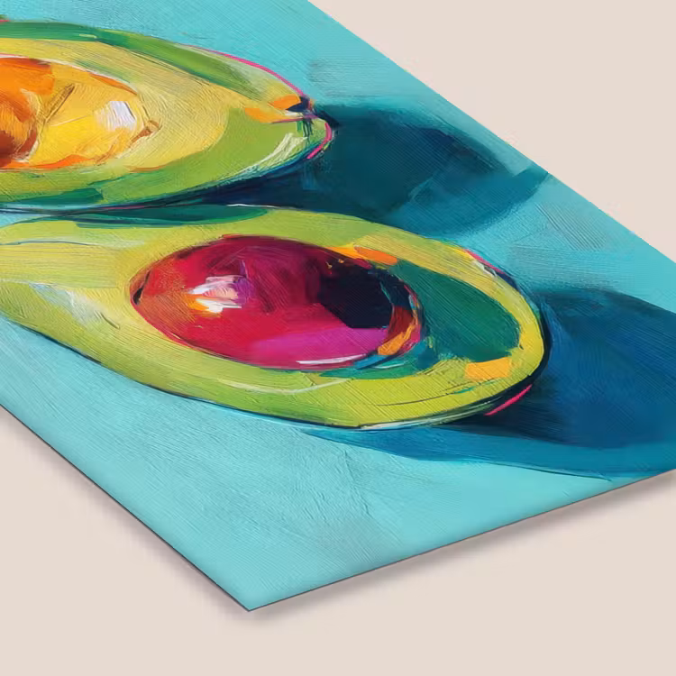 Avocado - Groen - Pit - Schaduw fotolijst zwart zonder passe partout klein -zsfeer6