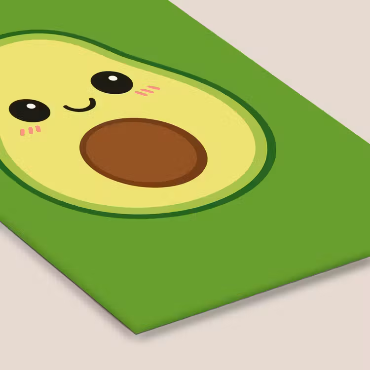 Avocado - Groen - Speels fotolijst zwart zonder passe partout klein -zsfeer6