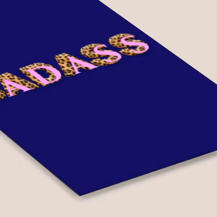 Badass - Panterpint - Schaduw - Roze fotolijst zwart zonder passe partout klein -zsfeer6