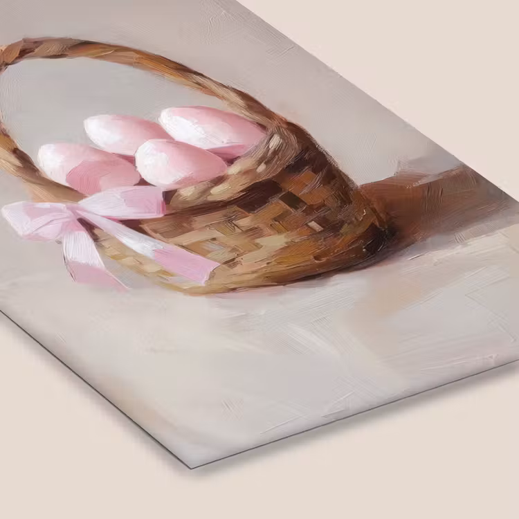 Mand - Eieren - Roze fotolijst zwart zonder passe partout klein -zsfeer6