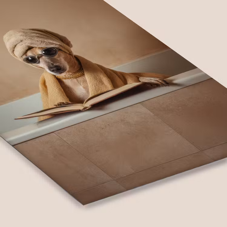 Bad - Hond - Boek - Zonnebril fotolijst zwart zonder passe partout klein -zsfeer6