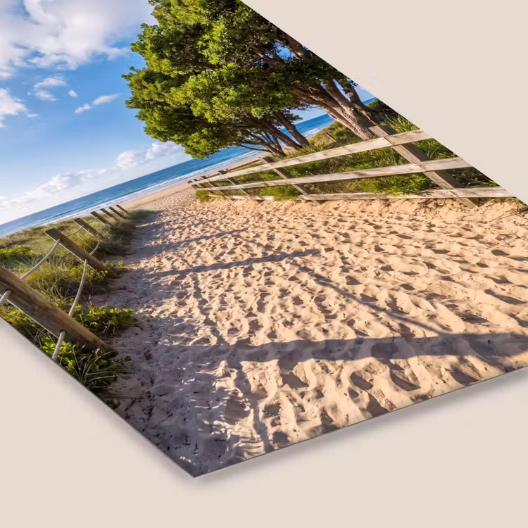 Strand - Zandpad - Oceaan - Natuur fotolijst zwart zonder passe partout klein -zsfeer6