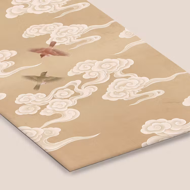 Vogels - Vliegen - Beige fotolijst zwart zonder passe partout klein -zsfeer6