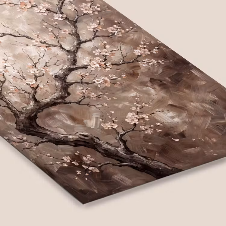 Bloesem - Takken - Schilderij - Beige - Serene fotolijst zwart zonder passe partout klein -zsfeer6
