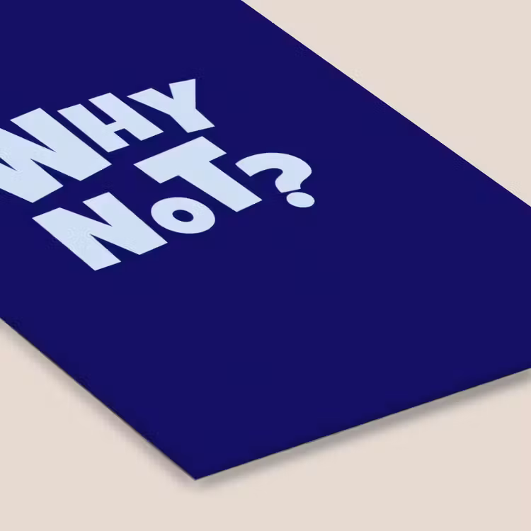 Blauw - Why not - Minimalistisch fotolijst zwart zonder passe partout klein -zsfeer6