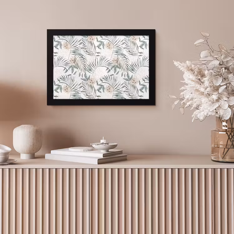 Bohemian - Bloemen - Bladeren - Jungle - Tropical fotolijst zwart zonder passe partout klein -sfeer5