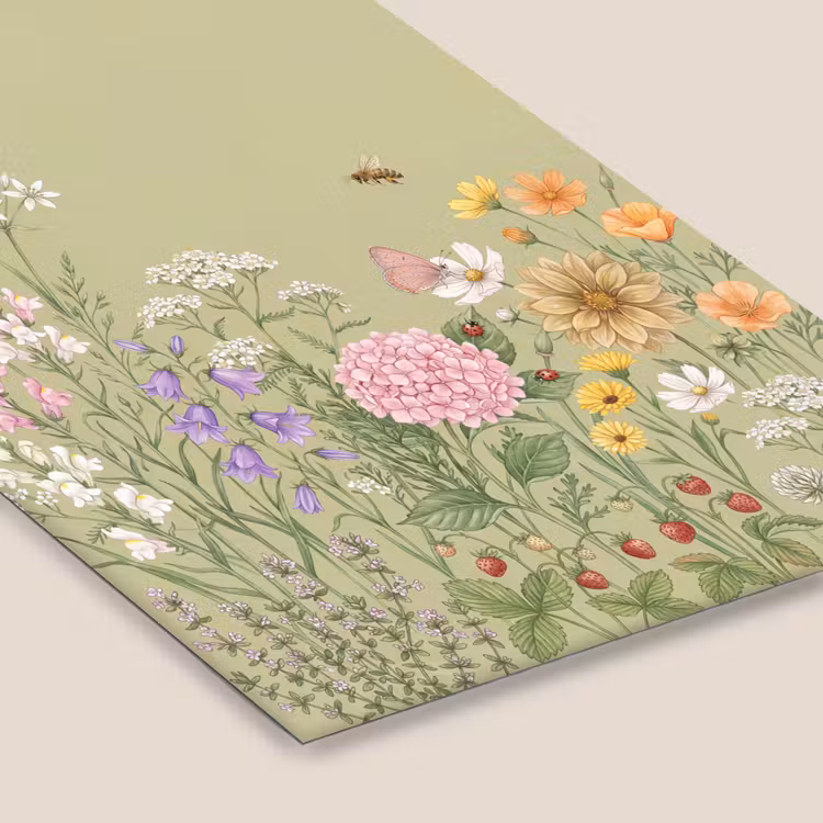 Botanisch - Bloemen - Kleurrijk fotolijst zwart zonder passe partout klein -zsfeer6