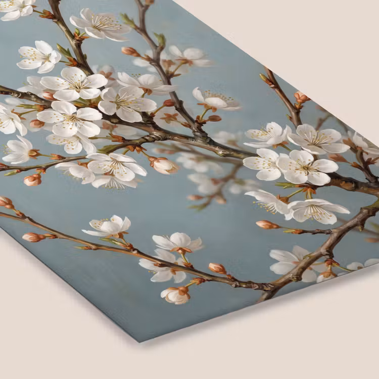 Botanisch - Stilleven - Blauw fotolijst zwart zonder passe partout klein -zsfeer6