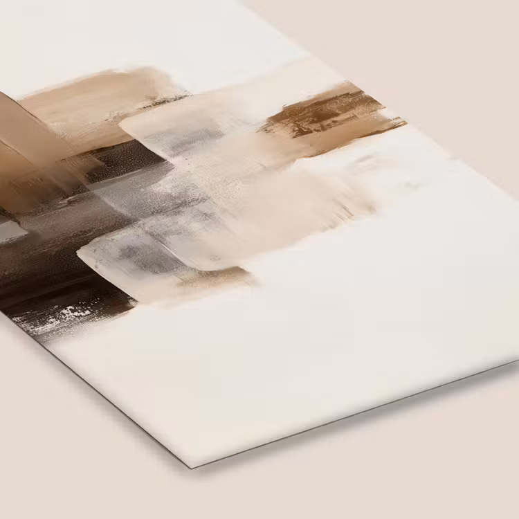 Penseelstreken - Abstract landschap - Rust fotolijst zwart zonder passe partout klein -zsfeer6